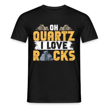 Gesteinsjagd Mineralienjäger - Männer T-Shirt - Schwarz - Vorne - AI Model Male 178 light (178cm)