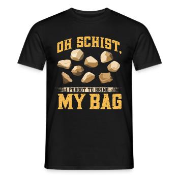 Rock Hunting Mineral Hunter - Men's T-Shirt - black - Front - AI Model Male 178 light (178cm)