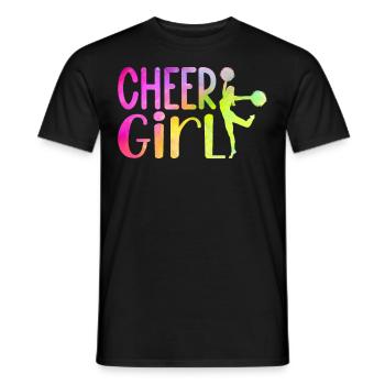 Cheer Girl Cheerleading Cheerleader Cheer Squad - Männer T-Shirt - Schwarz - Vorne - AI Model Male 178 light (178cm)