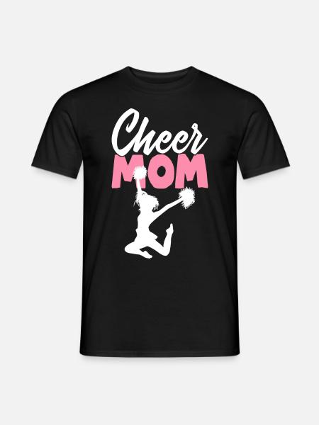 Cheer Mom Cheerleading Cheerleader Cheer Squad - Männer T-Shirt - Schwarz