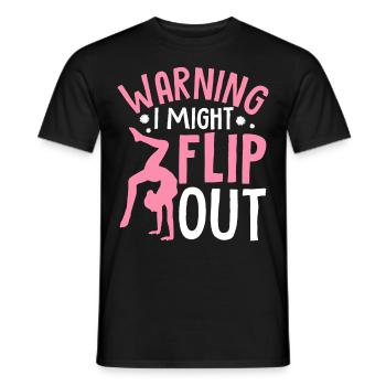 Funny Cheerleading Cheerleader Cheer Squad Might F - Men's T-Shirt - black - Front - AI Model Male 178 light (178cm)