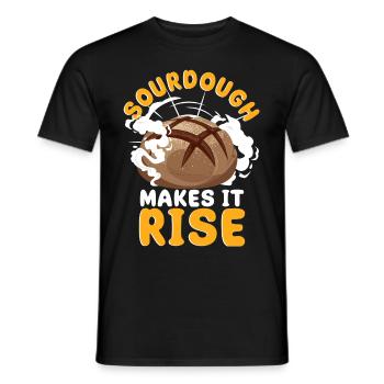 Bread Baking Bread Maker - Men's T-Shirt - black - Front - AI Model Male 178 light (178cm)