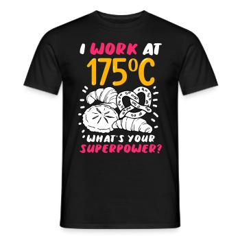 Machine à pain pour la cuisson du pain - T-shirt homme - noir - Devant - AI Model Male 178 light (178cm)