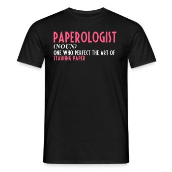 Scrapbooking Scrapbooker Paperologist Art of Pa - Men's T-Shirt - black - Front - AI Model Male 178 light (178cm)