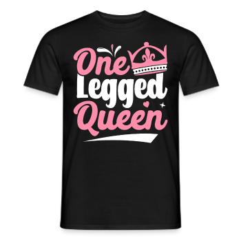 Amputé Amputation Prothèse Jambe Unijambe King - T-shirt homme - noir - Devant - AI Model Male 178 light (178cm)