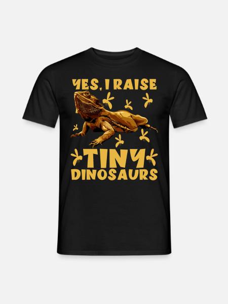 Funny Bearded Dragon Beardie - Men's T-Shirt - black
