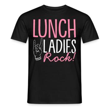 Cafeteria-Mitarbeiter Kinderfütterung Lunch Lady L - Männer T-Shirt - Schwarz - Vorne - AI Model Male 178 light (178cm)