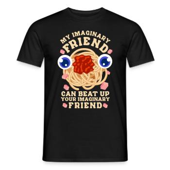 Flying Spaghetti Monster FSM - Men's T-Shirt - black - Front - AI Model Male 178 light (178cm)