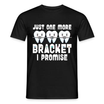 Zahnspange Kieferorthopäde - Männer T-Shirt - Schwarz - Vorne - AI Model Male 178 light (178cm)