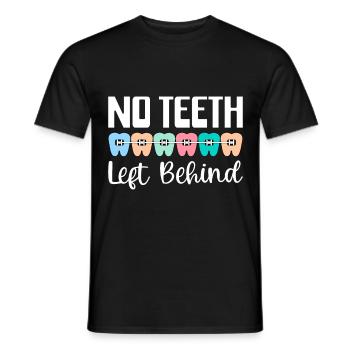 Zahnspange Kieferorthopäde - Männer T-Shirt - Schwarz - Vorne - AI Model Male 178 light (178cm)