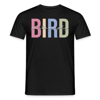 Bird Photography Bird Photographer Bird on Camera - Men's T-Shirt - black - Front - AI Model Male 178 light (178cm)