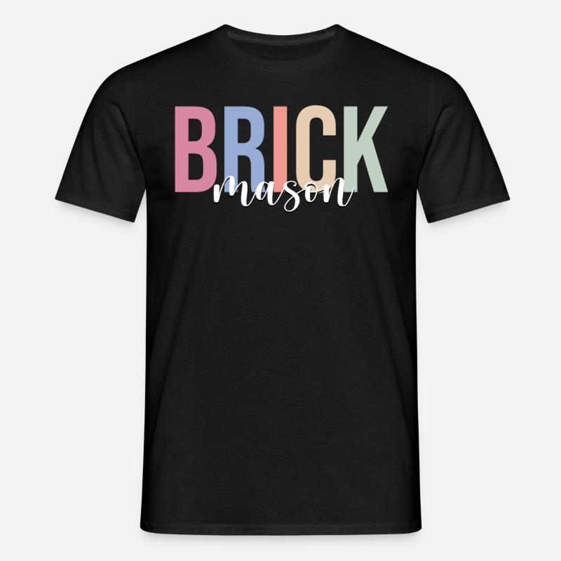 Brick Masonry Masonry Bricklayer - Men's T-Shirt - black