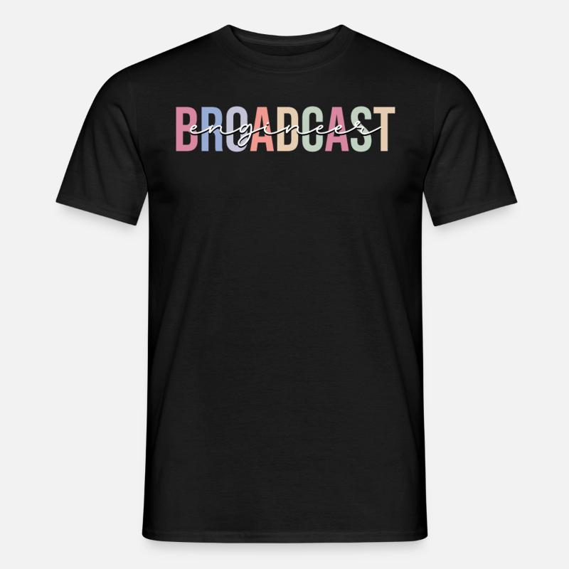 Rundfunktechniker Technik - Männer T-Shirt - Schwarz
