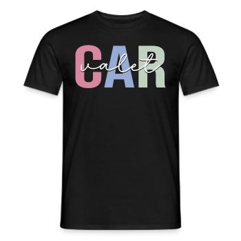 Valet parking attendant - Men's T-Shirt - black - Front - AI Model Male 178 light (178cm)