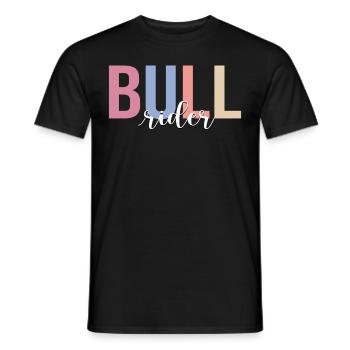Bull Rider Bull Riding Cowboy - Men's T-Shirt - black - Front - AI Model Male 178 light (178cm)