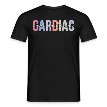 Heart Specialist Nurse Cardiology - Men's T-Shirt - black - Front - AI Model Male 178 light (178cm)