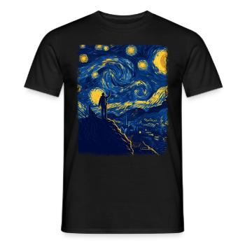 Routard Randonnée Camping Randonnée Sternennach - T-shirt homme - noir - Devant - AI Model Male 178 light (178cm)