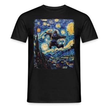Wingsuit Wingsuit Volant Aviator Skyde Sternennac - T-shirt homme - noir - Devant - AI Model Male 178 light (178cm)