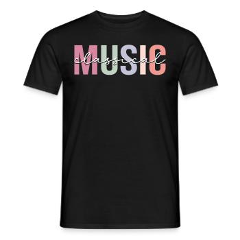Klassische Musik Klassische Musikerin Musikerin - Männer T-Shirt - Schwarz - Vorne - AI Model Male 178 light (178cm)
