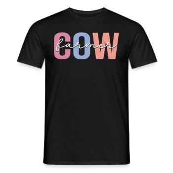 éleveur de vaches Ferme Éleveur de bétail - T-shirt homme - noir - Devant - AI Model Male 178 light (178cm)