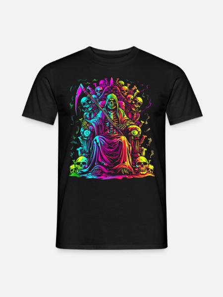 Grim Reaper The Skull Popart - Men's T-Shirt - black