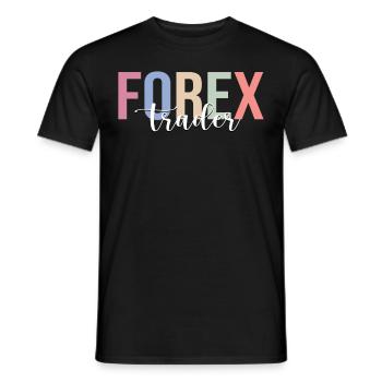 Trader Forex Trading Investisseur en Bourse - T-shirt homme - noir - Devant - AI Model Male 178 light (178cm)