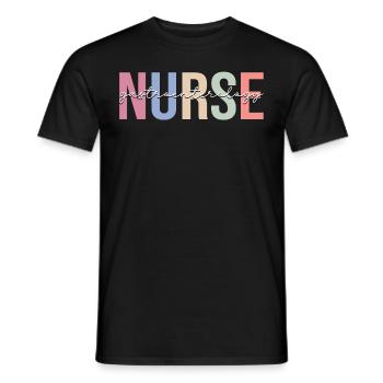 Gastroenterologie Krankenschwester Krankenpflege G - Männer T-Shirt - Schwarz - Vorne - AI Model Male 178 light (178cm)