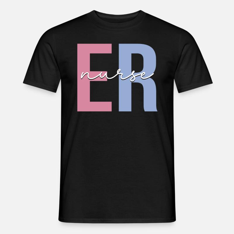 Er Krankenschwester Notfall Krankenschwester - Männer T-Shirt - Schwarz