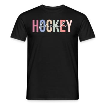 Field hockey player Team coach - Men's T-Shirt - black - Front - AI Model Male 178 light (178cm)