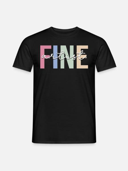 Fine Artist Painter - Men's T-Shirt - black