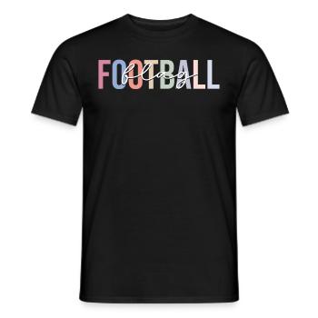 Flag Football Coach Team Trainer - Men's T-Shirt - black - Front - AI Model Male 178 light (178cm)