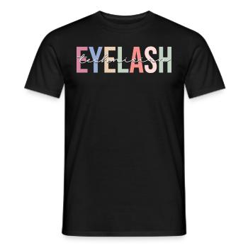 Wimperntechniker Lash Tech - Männer T-Shirt - Schwarz - Vorne - AI Model Male 178 light (178cm)