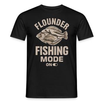 Dicton de pêcheur de plie - T-shirt homme - noir - Devant - AI Model Male 178 light (178cm)