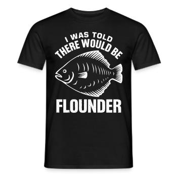 Dicton de pêcheur de plie - T-shirt homme - noir - Devant - AI Model Male 178 light (178cm)