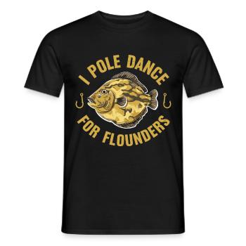 Dicton de pêcheur de plie - T-shirt homme - noir - Devant - AI Model Male 178 light (178cm)