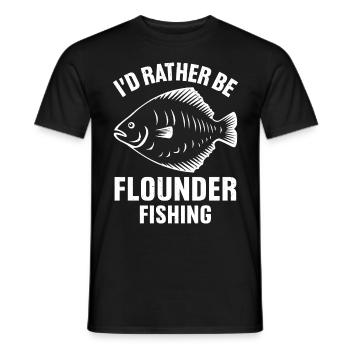 Dicton de pêcheur de plie - T-shirt homme - noir - Devant - AI Model Male 178 light (178cm)