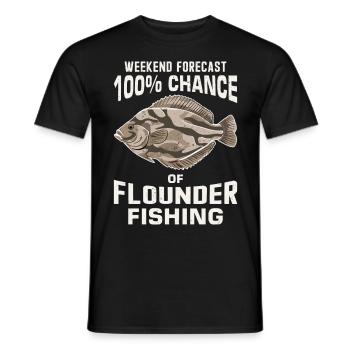 Dicton de pêcheur de plie - T-shirt homme - noir - Devant - AI Model Male 178 light (178cm)