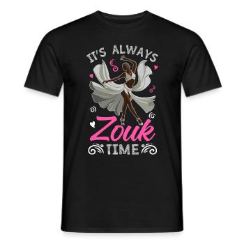 Witziger Zouk Tänzer Spruch - Männer T-Shirt - Schwarz - Vorne - AI Model Male 178 light (178cm)