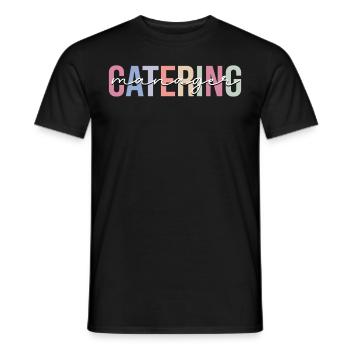 Responsable Traiteur Serveur Traiteur - T-shirt homme - noir - Devant - AI Model Male 178 light (178cm)