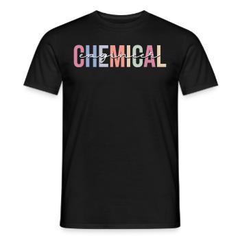 Chemical engineering - Men's T-Shirt - black - Front - AI Model Male 178 light (178cm)
