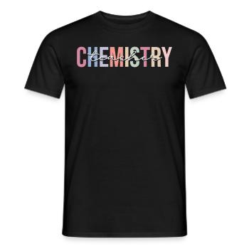 Chemistry Teacher Chemist - Men's T-Shirt - black - Front - AI Model Male 178 light (178cm)