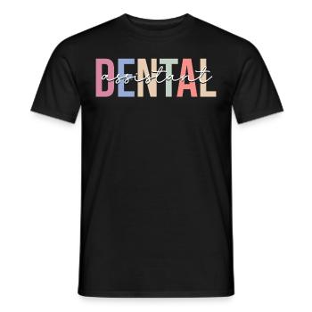 Assistante dentaire Hygiéniste dentaire Dentiste - T-shirt homme - noir - Devant - AI Model Male 178 light (178cm)