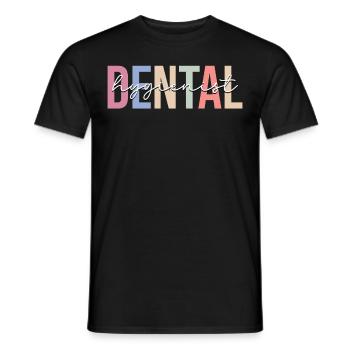 Dentalhygieniker Zahnärztliche Assistentin - Männer T-Shirt - Schwarz - Vorne - AI Model Male 178 light (178cm)