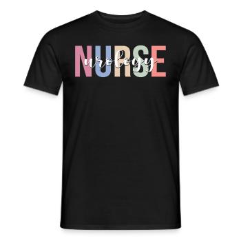 Urology Nurse Nursing Urologist - Men's T-Shirt - black - Front - AI Model Male 178 light (178cm)