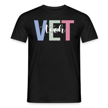 Vet Tech Veterinärtechniker Tierarzt - Männer T-Shirt - Schwarz - Vorne - AI Model Male 178 light (178cm)