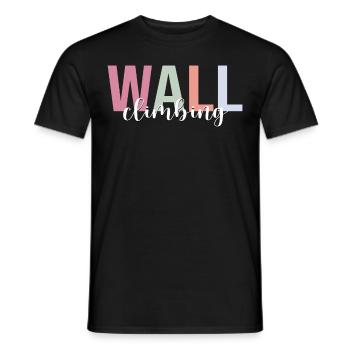 Wandklettern Indoor Wandkletterer Bouldern - Männer T-Shirt - Schwarz - Vorne - AI Model Male 178 light (178cm)