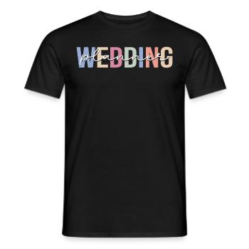 Wedding Planner Coordinateur de mariage Ververanstaltung - T-shirt homme - noir - Devant - AI Model Male 178 light (178cm)