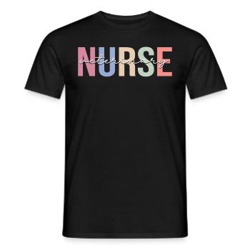 Tierarzthelferin Tierarzthelferin - Männer T-Shirt - Schwarz - Vorne - AI Model Male 178 light (178cm)