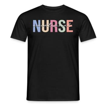 Berufskrankenschwester LVN Krankenpflege mit Lizen - Männer T-Shirt - Schwarz - Vorne - AI Model Male 178 light (178cm)