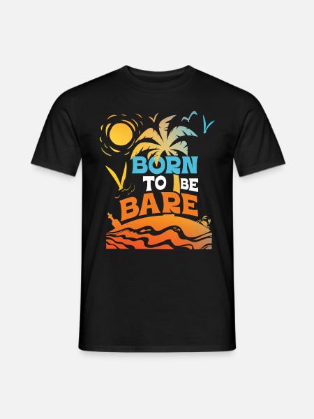 Nudism Saying - Men's T-Shirt - black